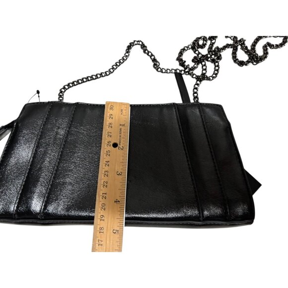 The Sak Black Leather Crossbody Bag Purse Studded Adjustable Removable Strap - Picture 12 of 13
